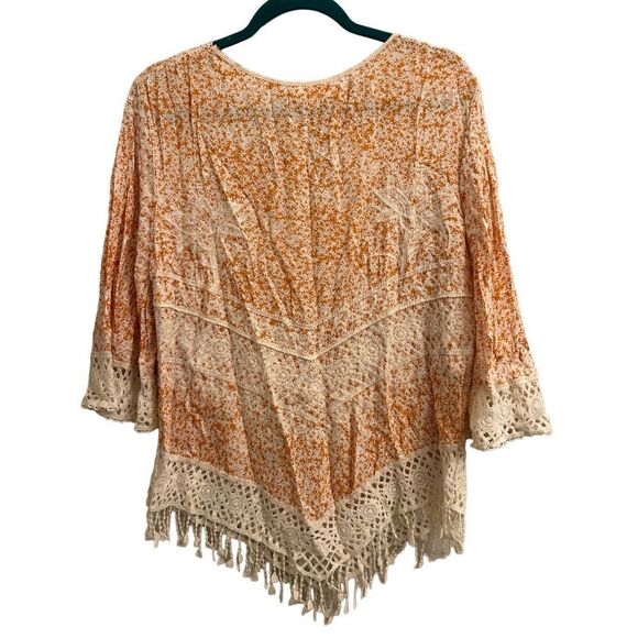 Solitaire boho embroidered blouse S - Picture 2 of 7